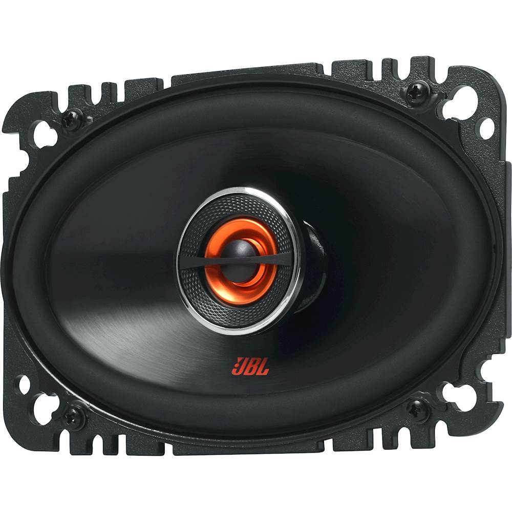 Left View: JBL - GX Series 4" x 6" 2-Way Car Speakers with Polypropylene Cones (Pair) - Black