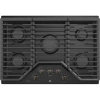 GE Profile - 30" Built-In Gas Cooktop - Black Stainless Steel - Front_Zoom