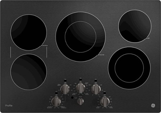 GE – 30″ Electric Cooktop – Black stainless steel