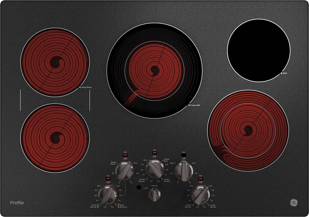 GE Profile 30-inch Countertop Electric Cooktop with SyncBurner PP7030D
