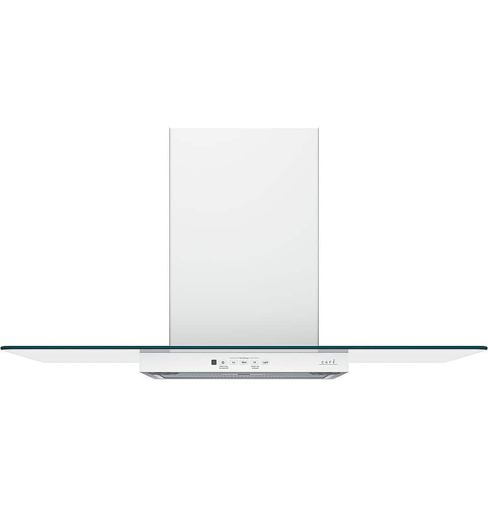 Front. Café - 36" Convertible Range Hood - Matte White.