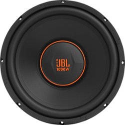JBL - GX Series 12" Single-Voice-Coil 4-Ohm Subwoofer - Black - Front_Zoom