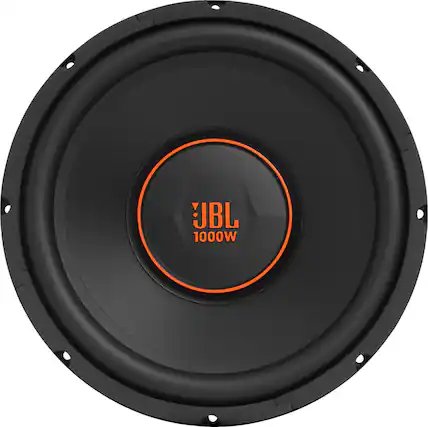 Front. JBL - GX Series 12" Single-Voice-Coil 4-Ohm Subwoofer - Black.
