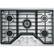Front. Café - 30" Gas Cooktop - Stainless Steel.