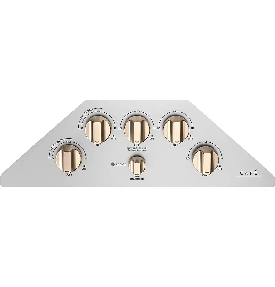 Alt View 15. Café - 30" Gas Cooktop - Stainless Steel.