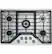 Alt View 28. Café - 30" Gas Cooktop - Stainless Steel.