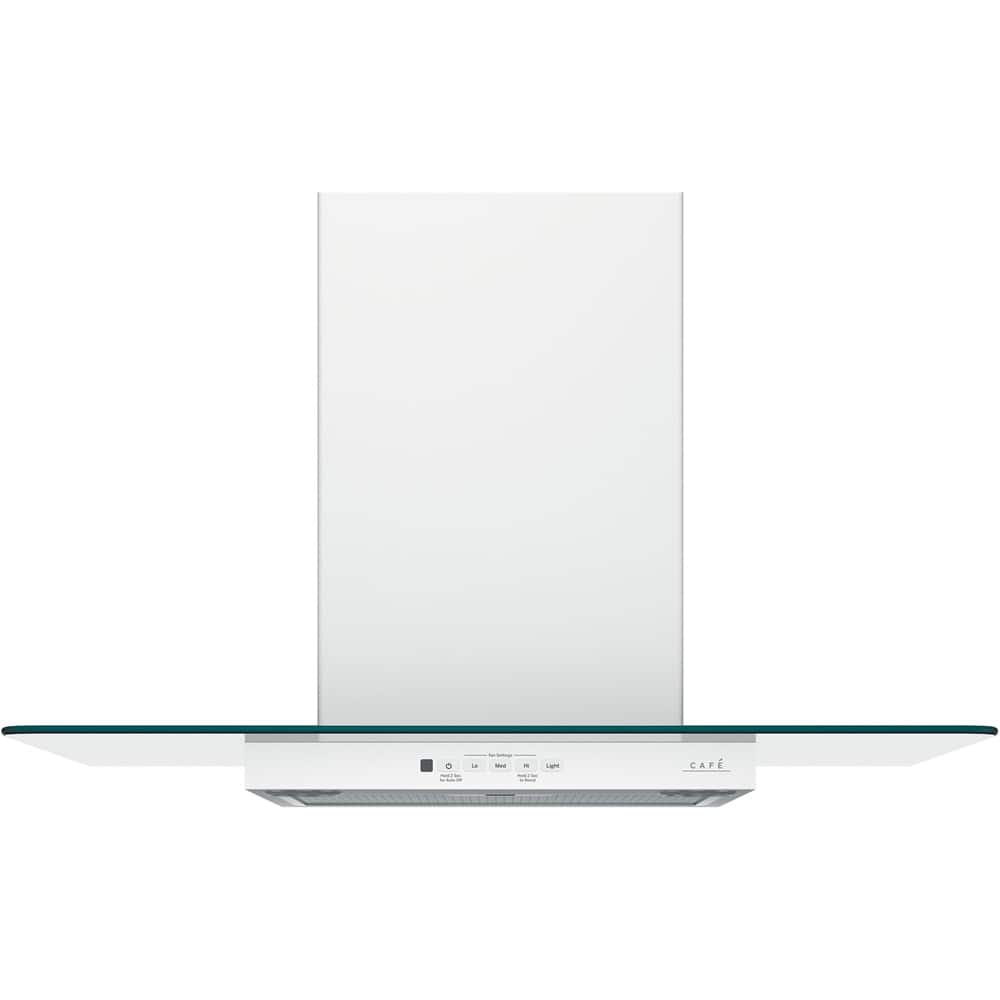 Front. Café - 30" Convertible Range Hood - Matte White.