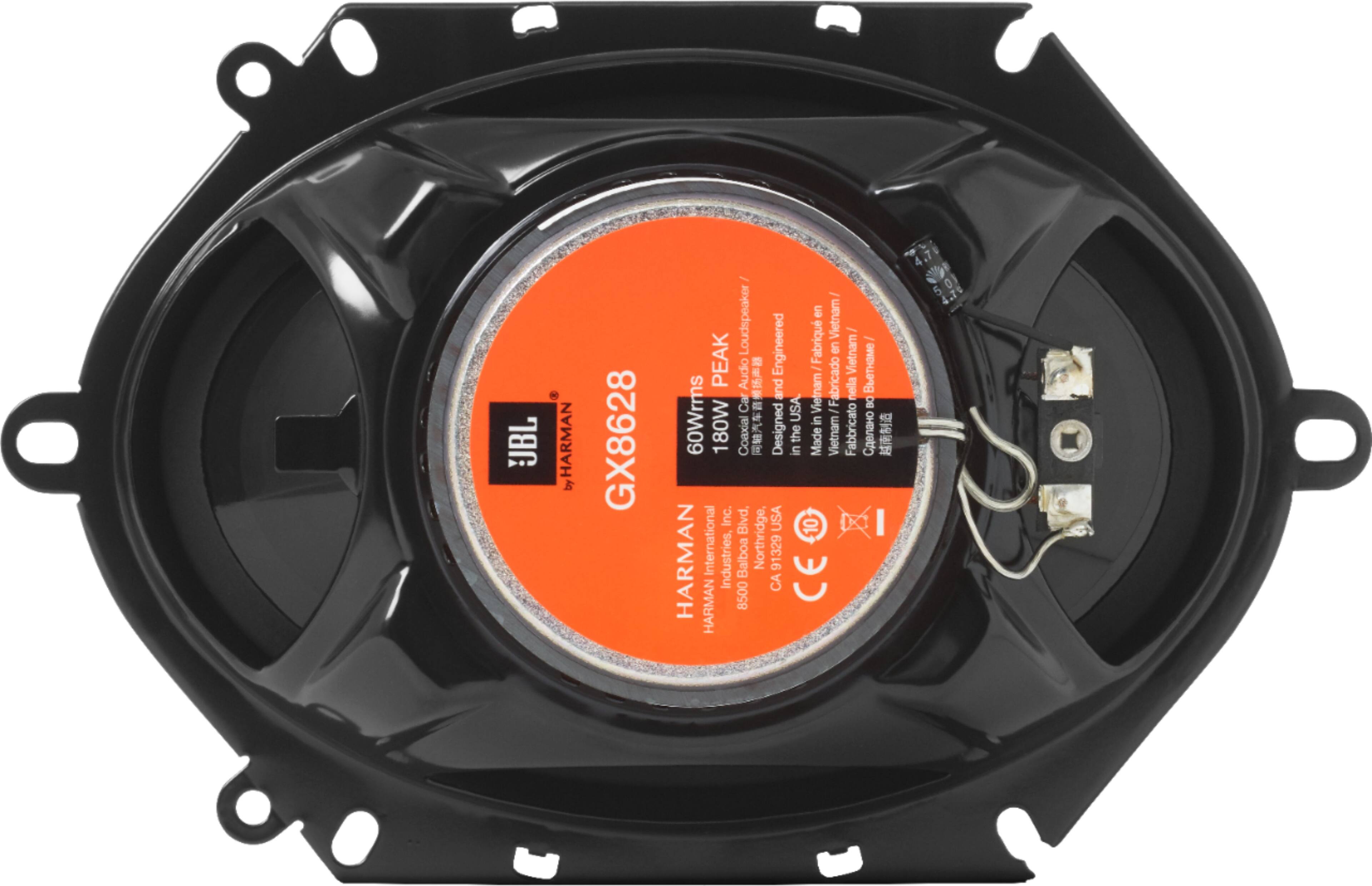 Alt View 12. JBL - GX Series 6" x 8" / 5" x 7" 2-Way Coaxial Car Loudspeakers with Polypropylene Cones (Pair) - Black.