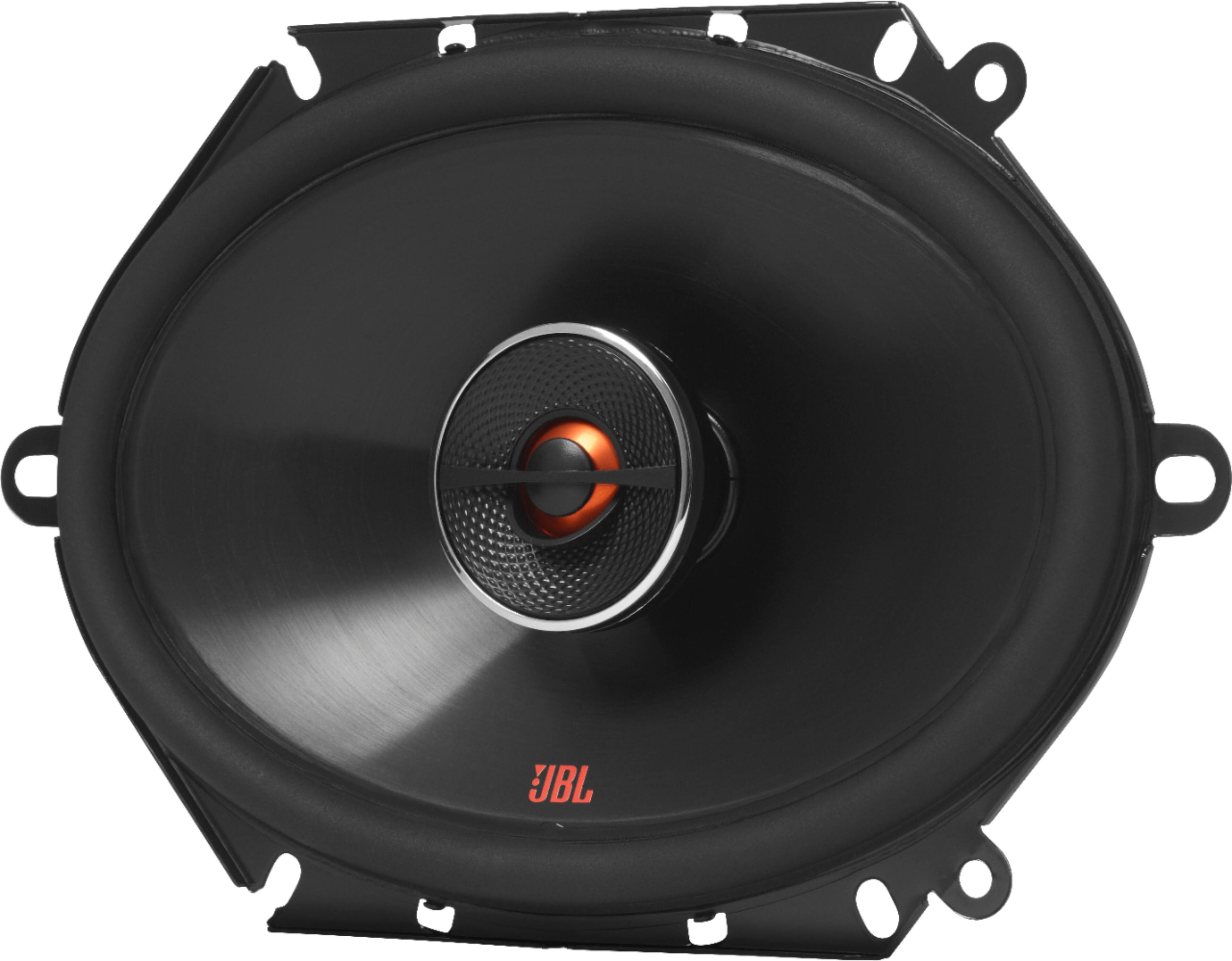 Left. JBL - GX Series 6" x 8" / 5" x 7" 2-Way Coaxial Car Loudspeakers with Polypropylene Cones (Pair) - Black.