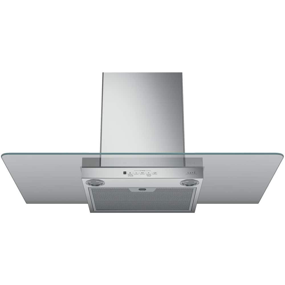 Café - 36 inches - Externally Vented & Recirculating - Wall Range Hood - Stainless Steel - Front_Zoom