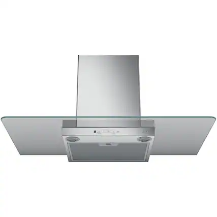 Front. Café - 36" Convertible Range Hood - Stainless steel.
