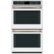 Front Zoom. Café - 30" Built-In Double Electric Convection Wall Oven - Matte white.