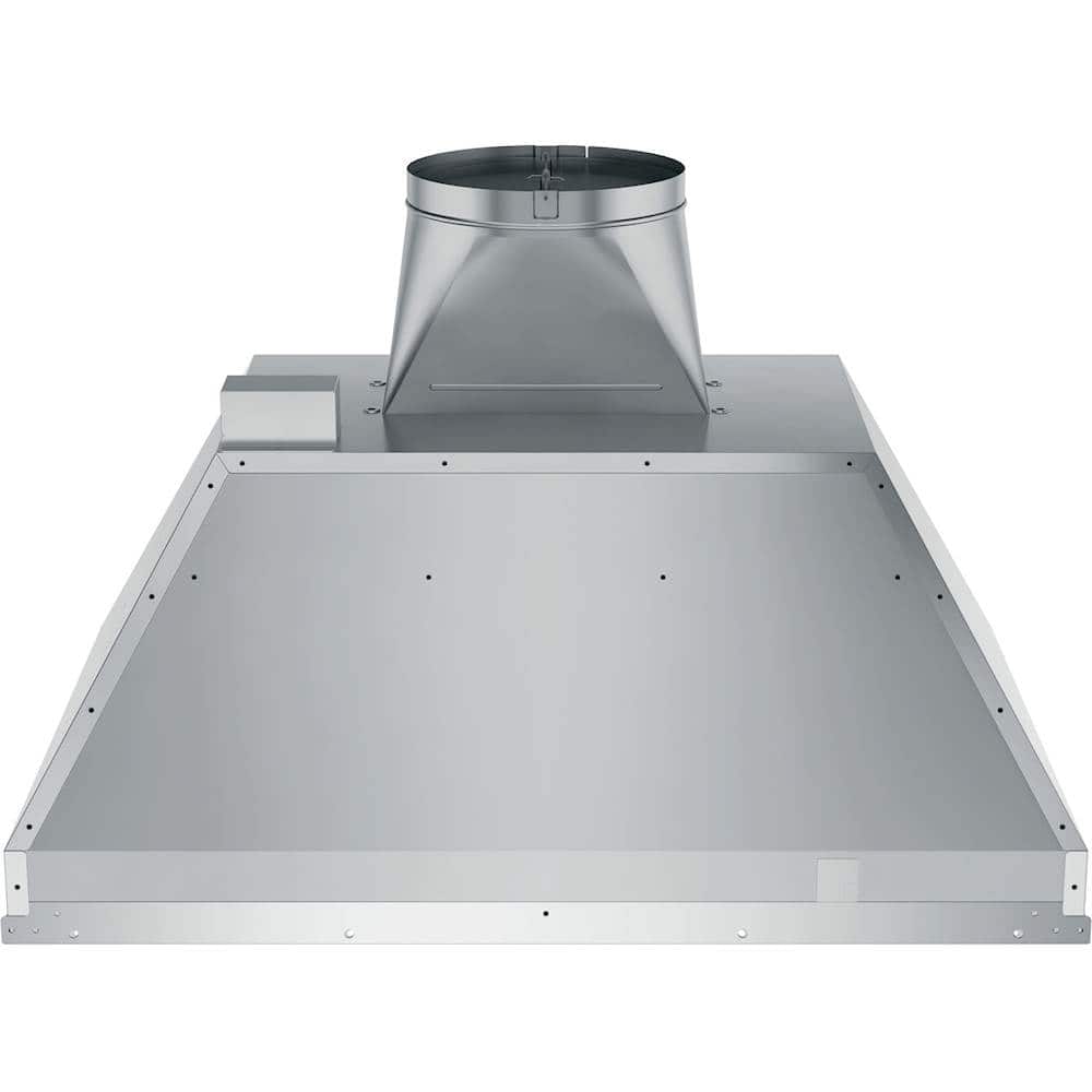 Front. GE - 28" Convertible Range Hood - Stainless steel.