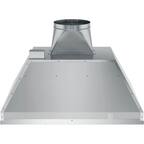 Front. GE - 28" Convertible Range Hood - Stainless steel.