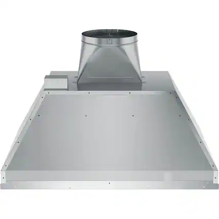 Front. GE - 28" Convertible Range Hood - Stainless steel.