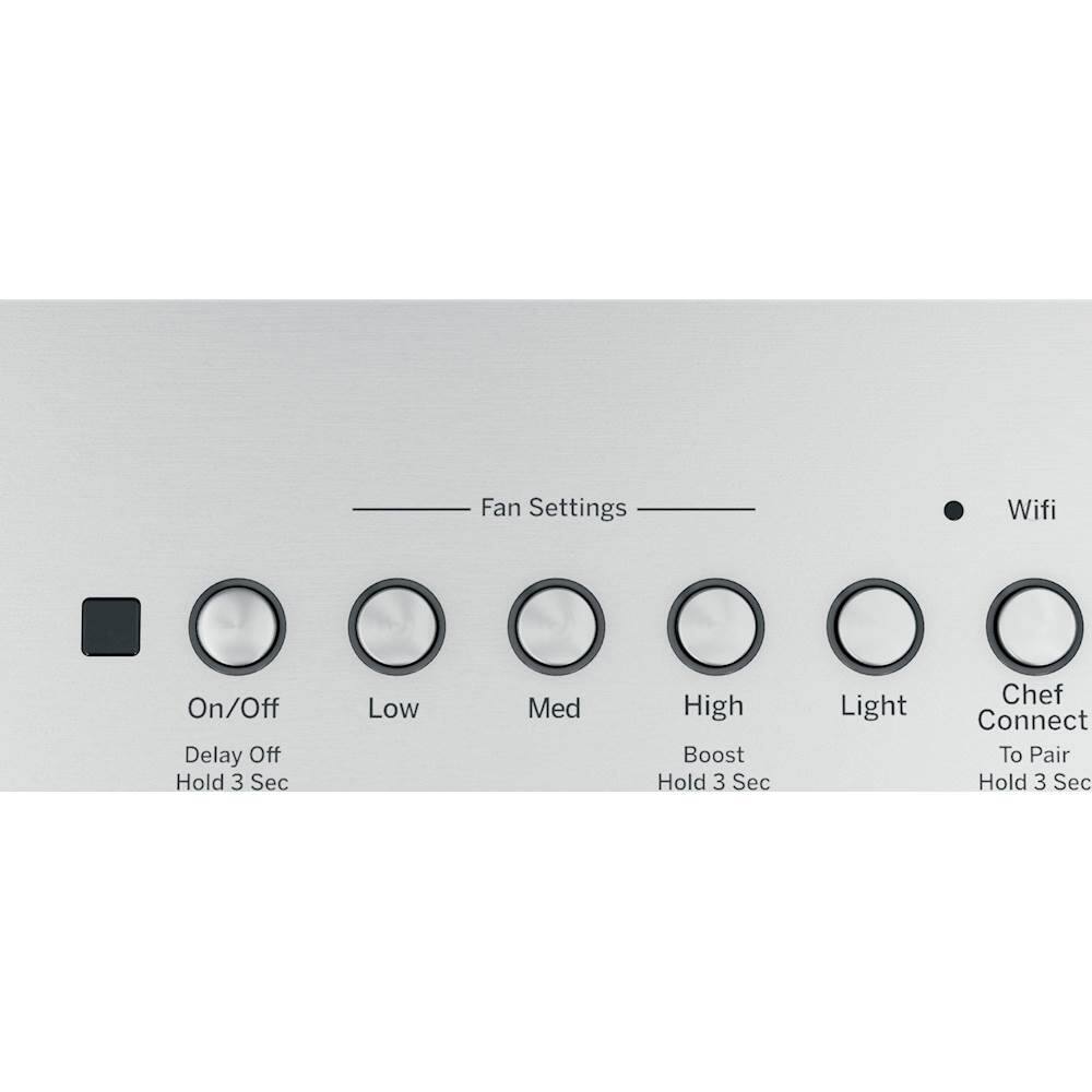 Alt View 12. GE - 28" Convertible Range Hood - Stainless steel.