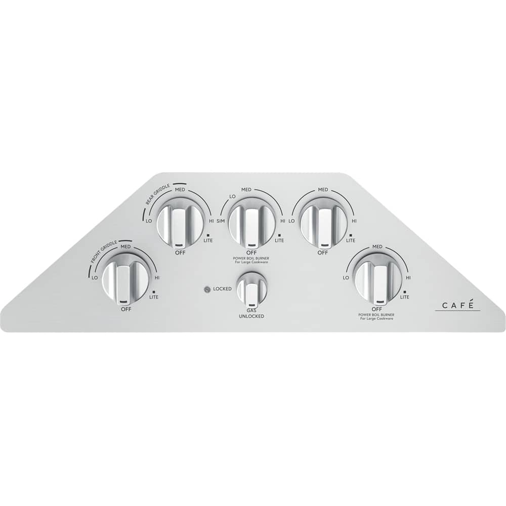 Alt View 11. Café - 36" Gas Cooktop, Customizable - Stainless Steel.