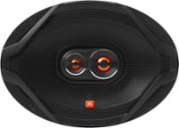 JBL - GX Series 6" x 9" 3-Way Car Loudspeakers with Polypropylene Cones (Pair) - Orange/Black - Front_Zoom