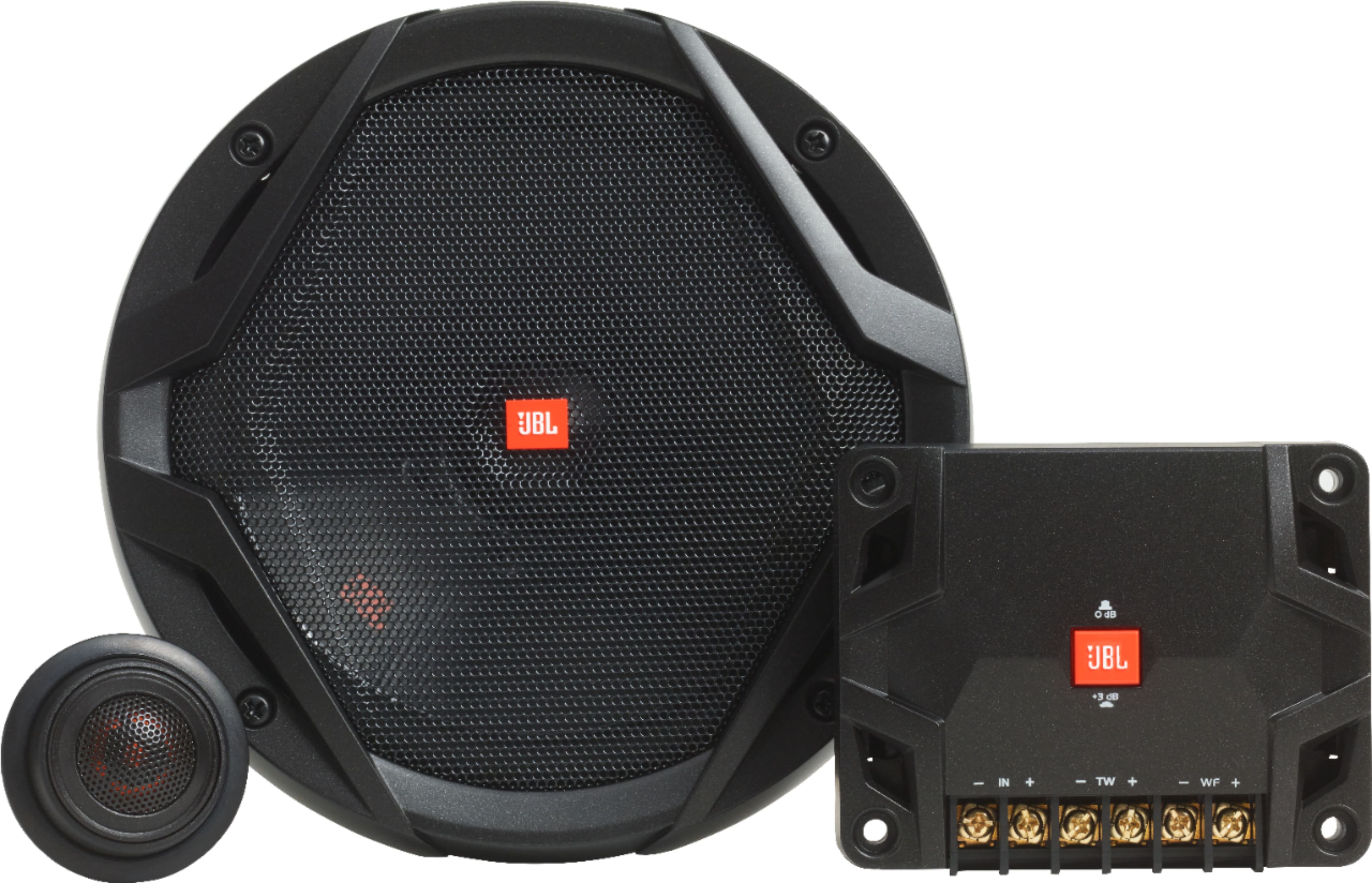 Front. JBL - GX Series 6.5" Component Speaker System with Polypropylene Cones (Pair) - Black.