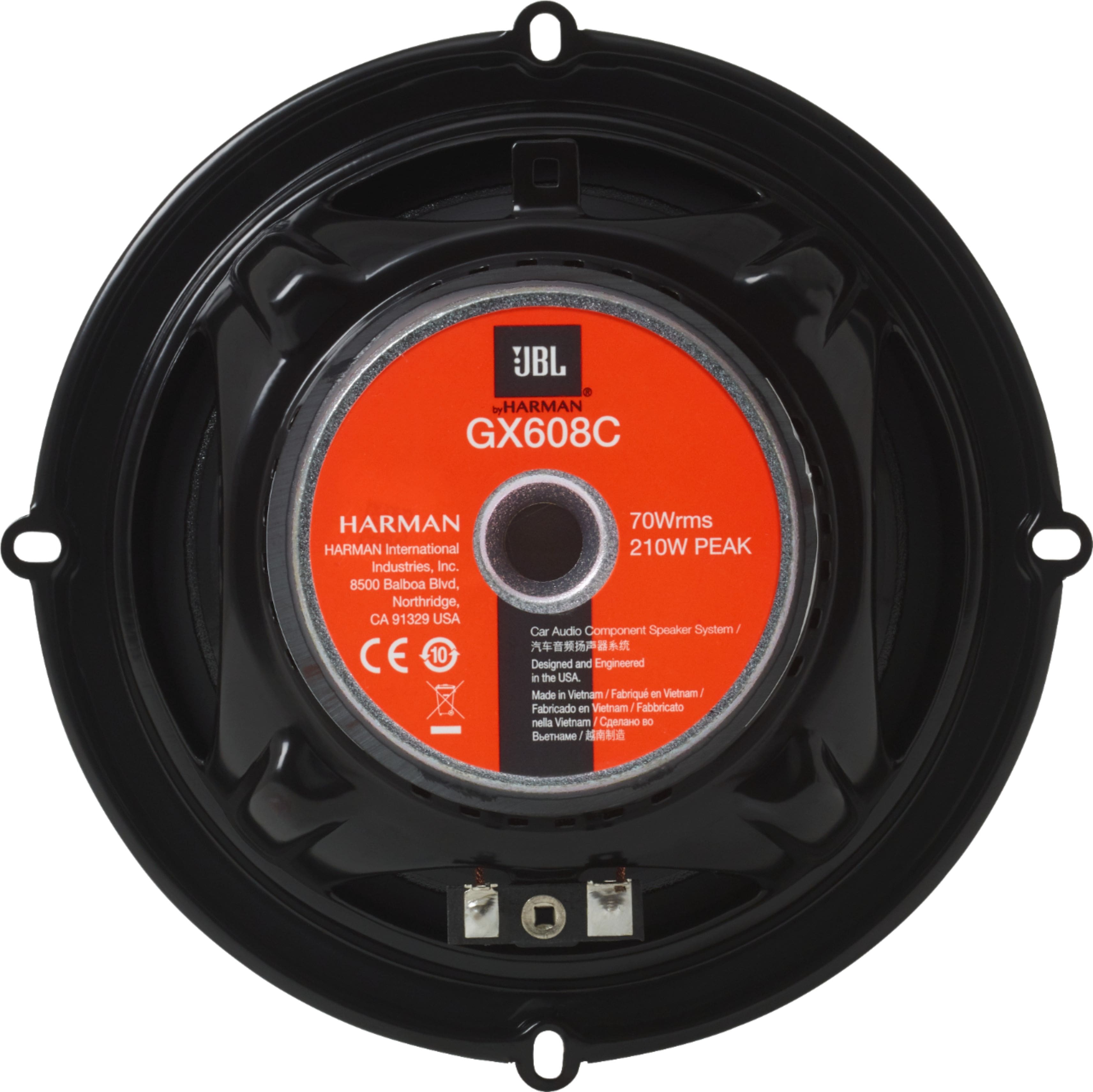 Alt View 13. JBL - GX Series 6.5" Component Speaker System with Polypropylene Cones (Pair) - Black.