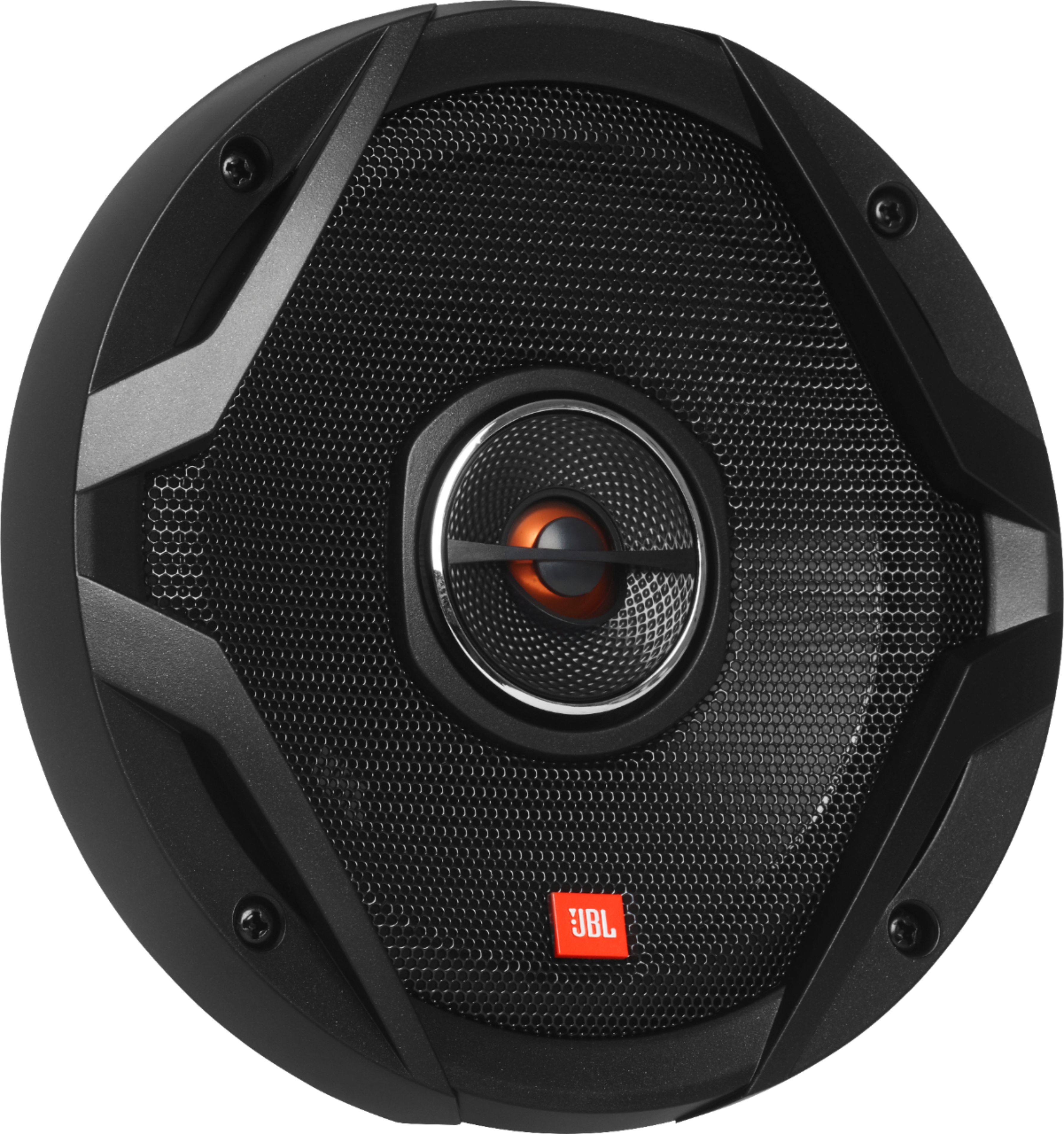 Angle View: JBL - GX Series 6.5" 2-Way Coaxial Car Loudspeakers with Polypropylene Cones (Pair) - Black