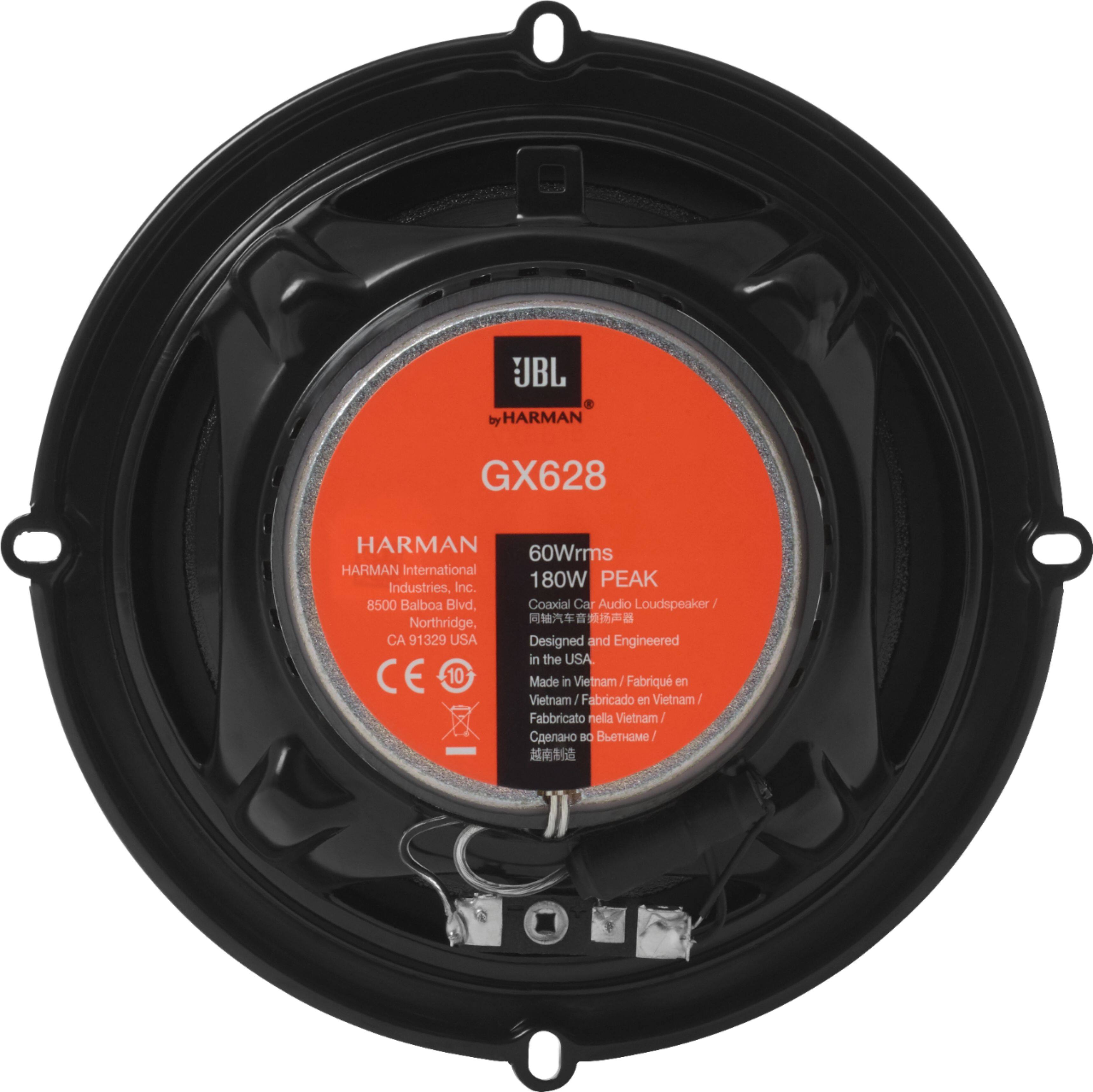 Alt View 12. JBL - GX Series 6.5" 2-Way Coaxial Car Loudspeakers with Polypropylene Cones (Pair) - Black.