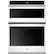 Front. Whirlpool - 30" Double Electric Wall Oven with Built-In Microwave - White.