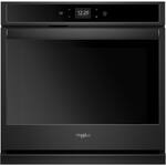 Whirlpool - Smart 30" Built-In Single Electric Wall Oven - Black - Front_Standard