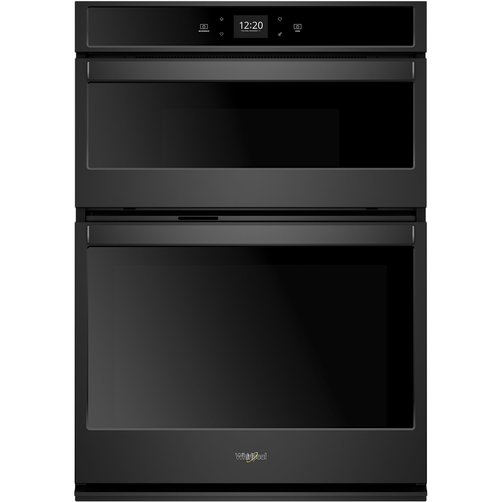 Whirlpool – Smart 30″ Double Electric Wall Oven with Built-In Microwave – Black