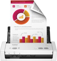 Brother - ADS-1200 Compact Duplex Desktop Document Scanner - White - Front_Zoom