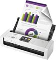 Left Zoom. Brother - ADS-1700W Wireless Desktop Document Scanner with Touchscreen LCD - White.