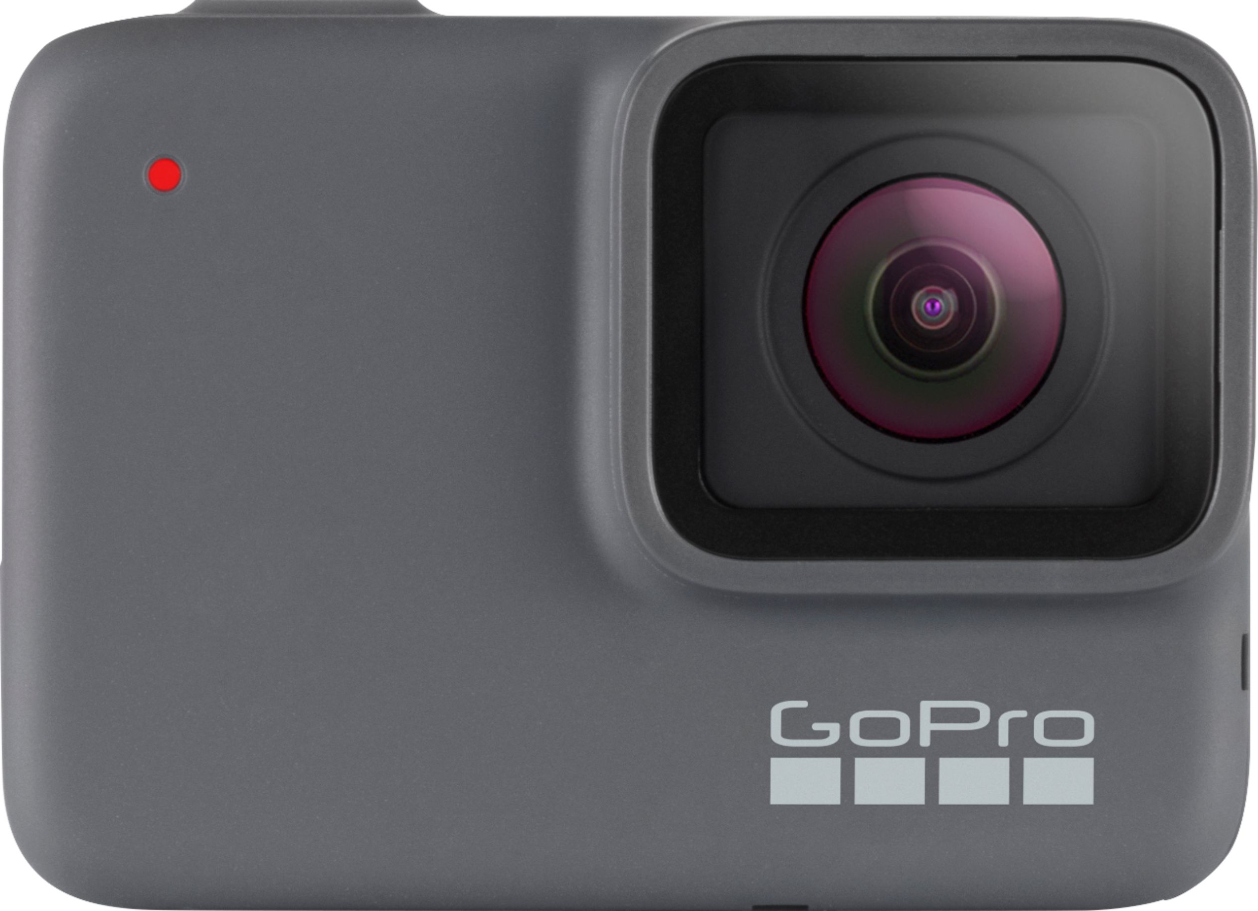 Angle View: GoPro - HERO7 Silver 4K Waterproof Action Camera - Silver