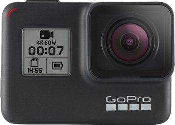 GoPro - HERO7 Black 4K Waterproof Action Camera - Black - Angle_Zoom