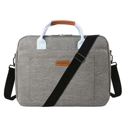 Front. Kitcheniva - Travel Shoulder Messenger Bag Carry Case For 14" Laptop Gray - Gray.