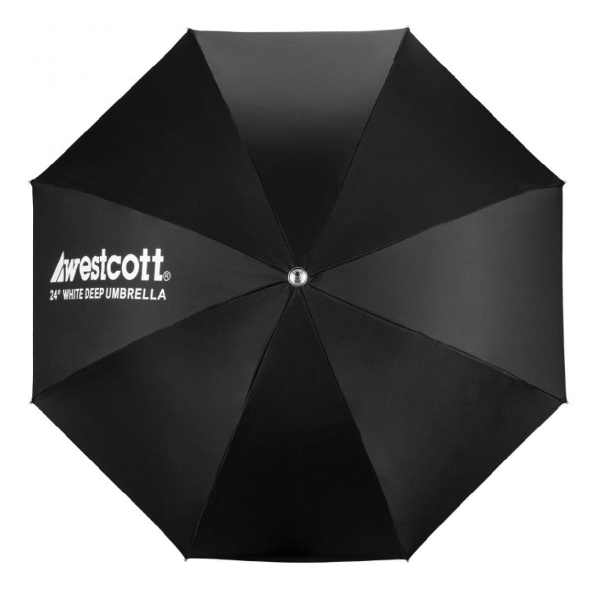 westcott 2 24" WHITE DEEP UMBRELLA