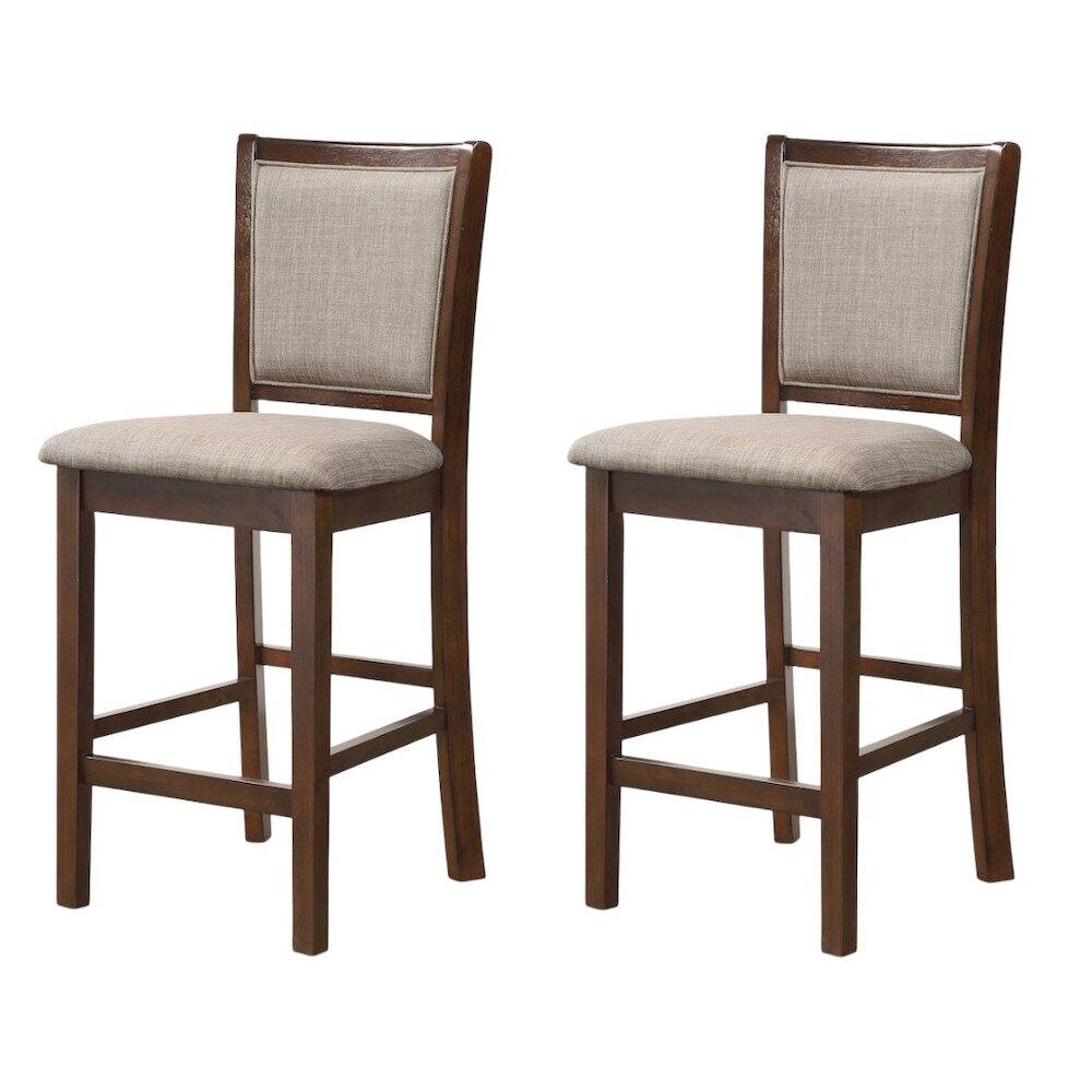 Alt View 1. New Classic Furniture - Amy Counter Chair (2/Ctn)-Cherry - Brown.