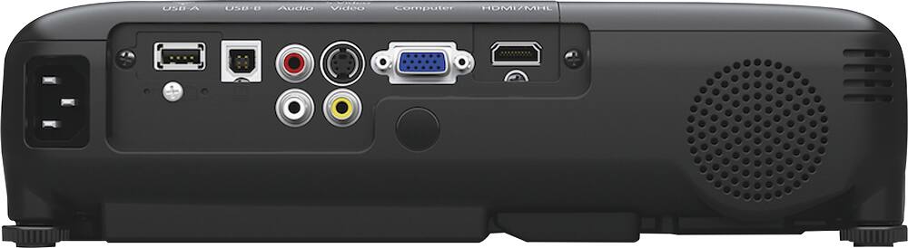 Back. Epson - EX7230 Pro WXGA 3LCD Projector - Black.