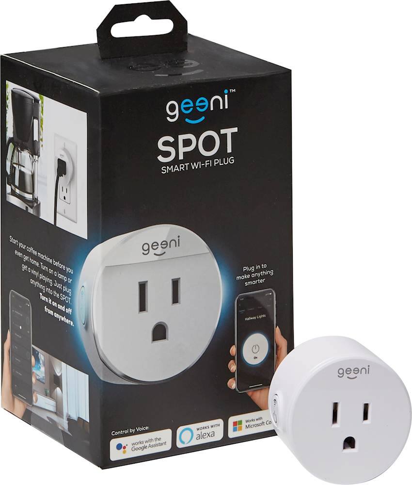 Alt View 13. Geeni - Spot Wi-Fi Smart Plug - White.