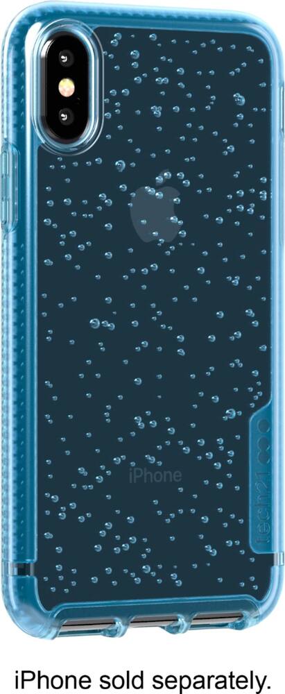 pure clear case for apple iphone x and xs - ice blue pure clear case for apple iphone x and xs - ice blue