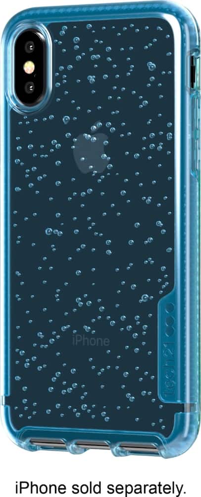 pure clear case for apple iphone x and xs - ice blue pure clear case for apple iphone x and xs - ice blue