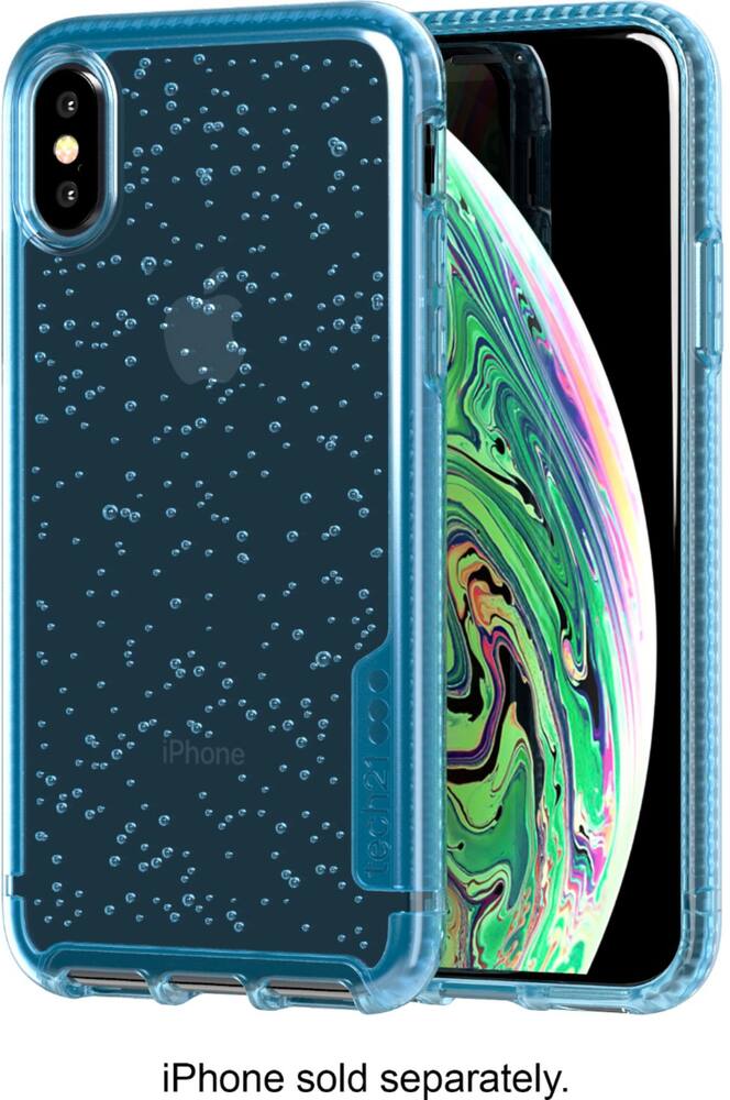 pure clear case for apple iphone x and xs - ice blue pure clear case for apple iphone x and xs - ice blue