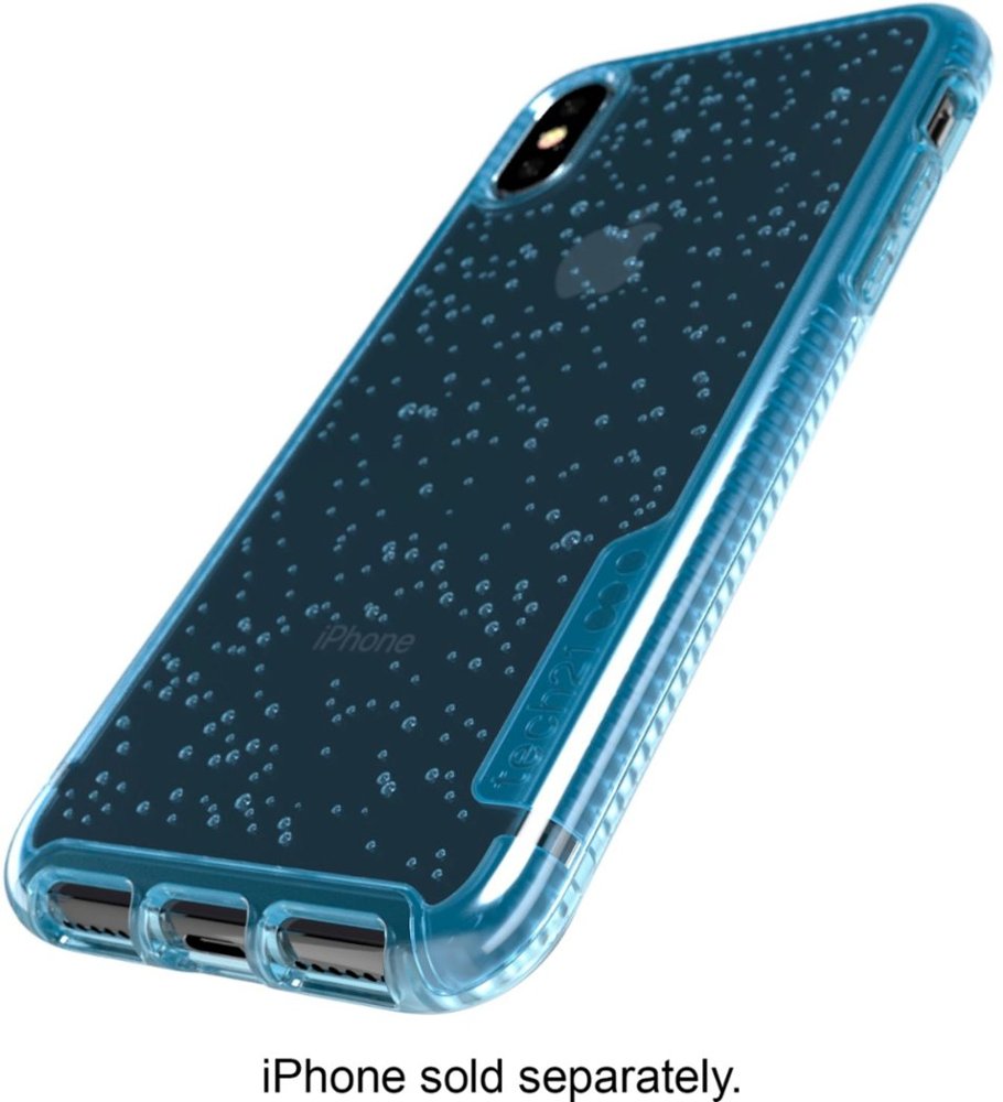 pure clear case for apple iphone x and xs - ice blue