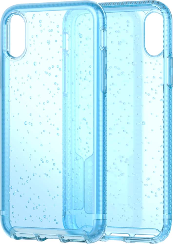 pure clear case for apple iphone x and xs - ice blue pure clear case for apple iphone x and xs - ice blue