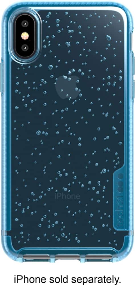 pure clear case for apple iphone x and xs - ice blue pure clear case for apple iphone x and xs - ice blue