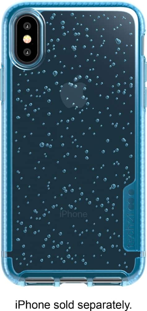 pure clear case for apple iphone x and xs - ice blue