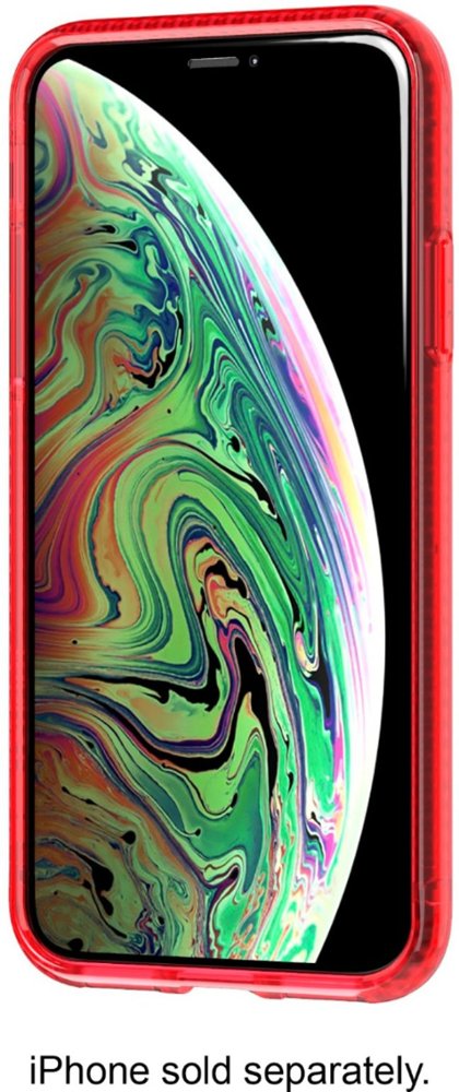 liberty london pure clear case for apple iphone xs max - red