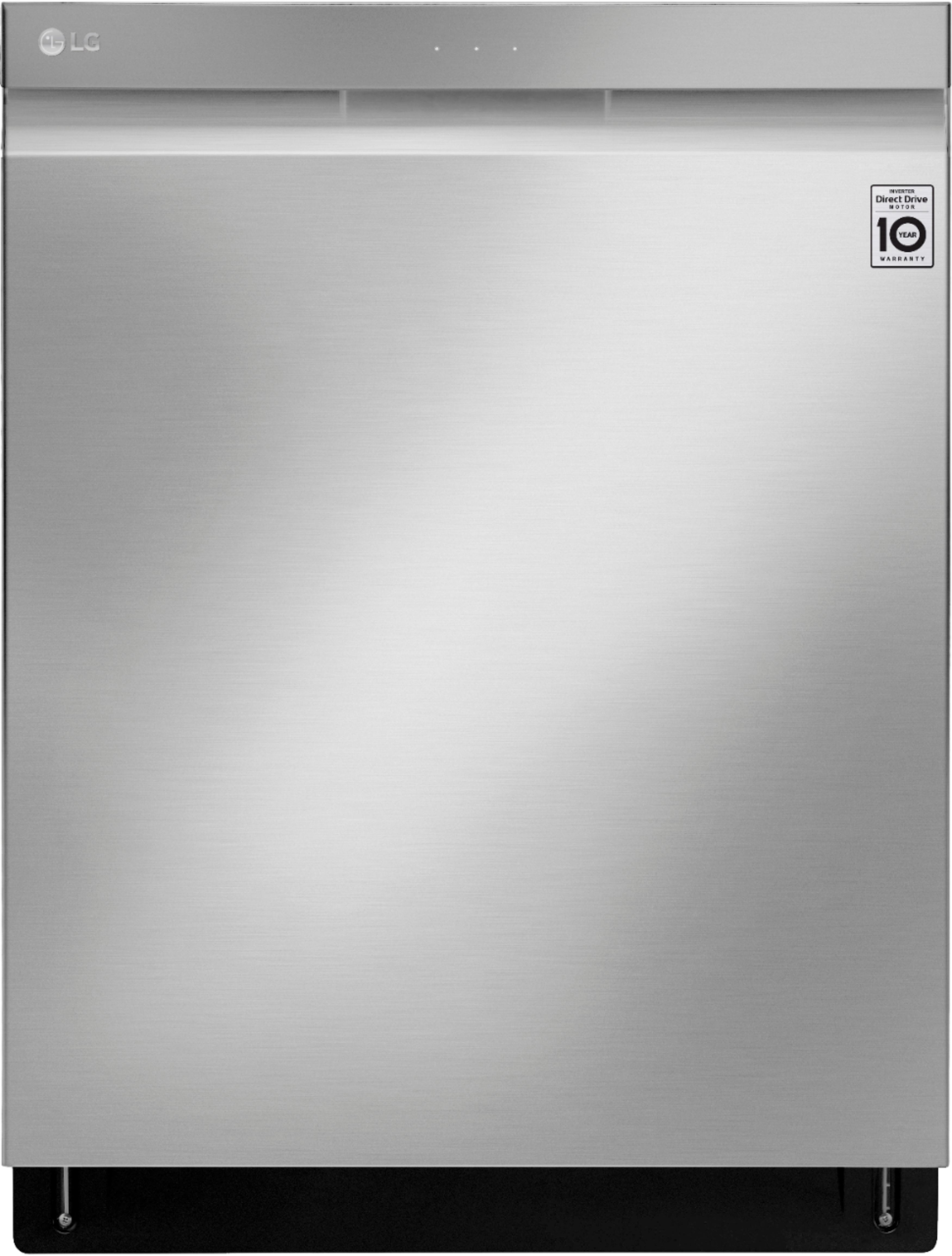 LG – 24″ Top Control Built-In Dishwasher with Tub – Stainless steel