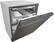 Angle. LG - 24" Top Control Built-In Dishwasher with Stainless Steel Tub - PrintProof Black Stainless Steel.