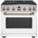 Front Zoom. Café - 6.2 Cu. Ft. Self-Cleaning Slide-In Gas Convection Range - Matte white.