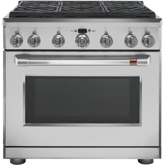 Café – 5.8 Cu. Ft. Self-Cleaning Freestanding Dual Fuel Convection Range – Stainless steel